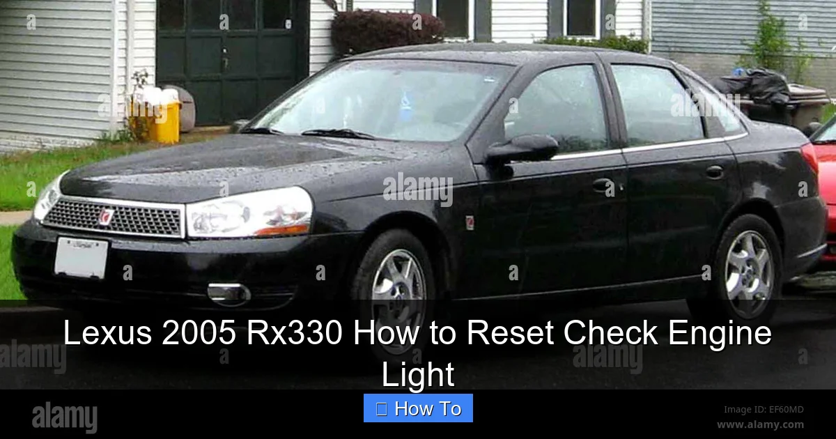 Lexus 2005 Rx330 How to Reset Check Engine Light