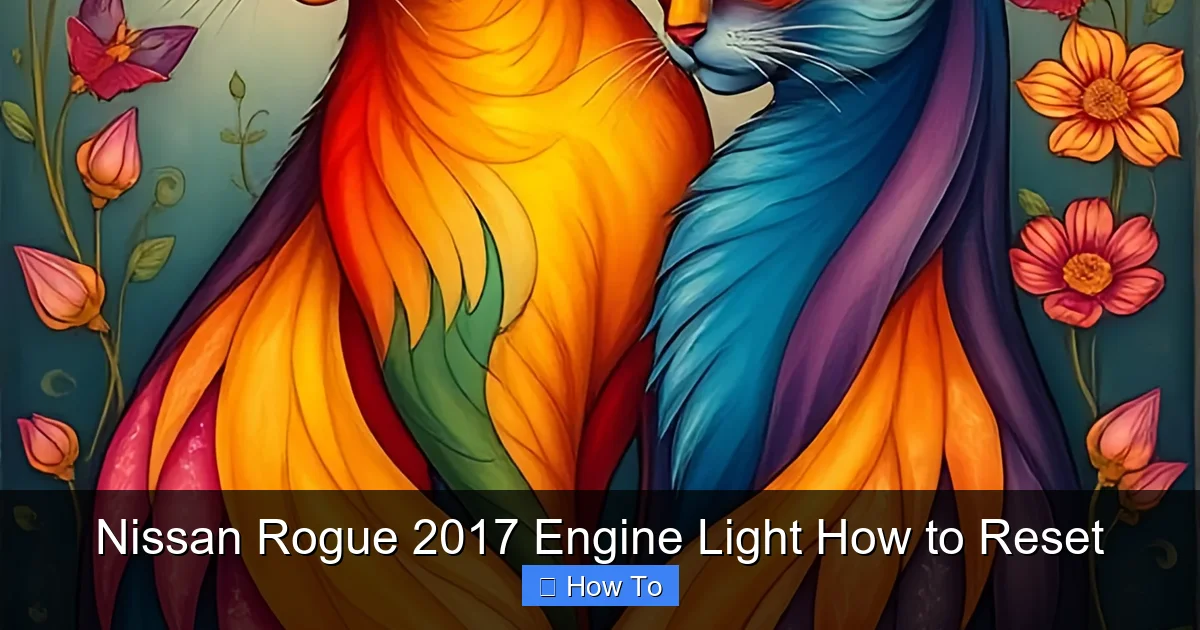 Nissan Rogue 2017 Engine Light How to Reset
