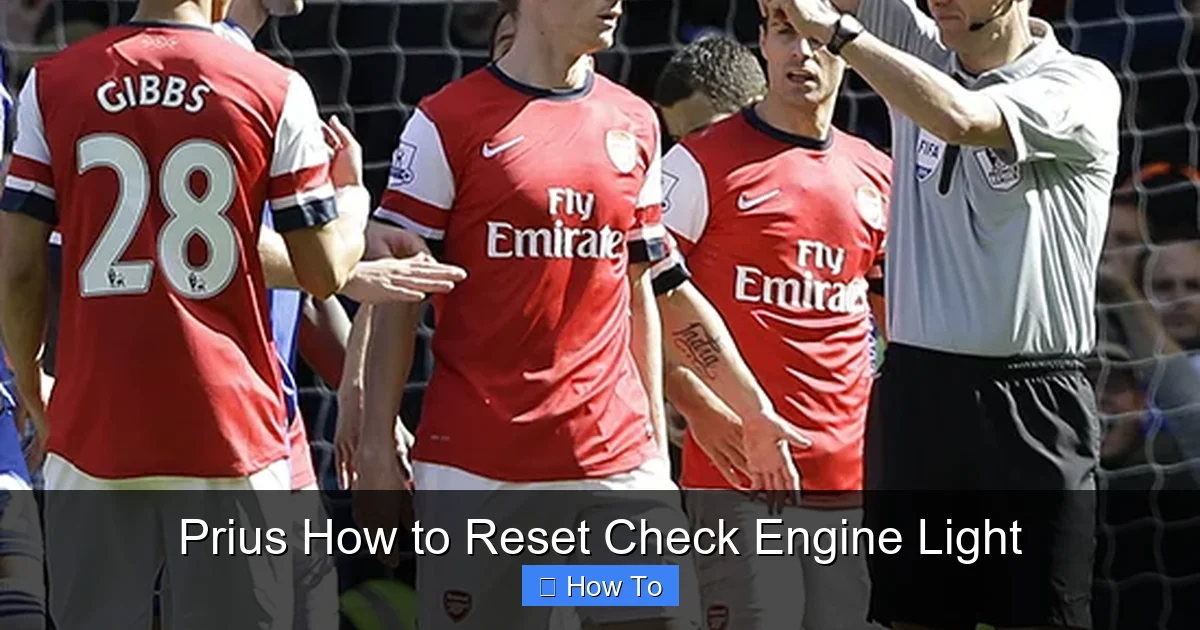 Prius How to Reset Check Engine Light