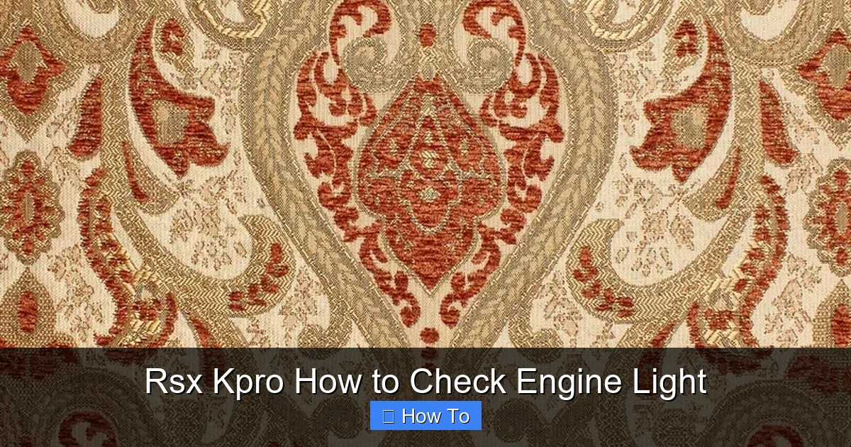 Rsx Kpro How to Check Engine Light