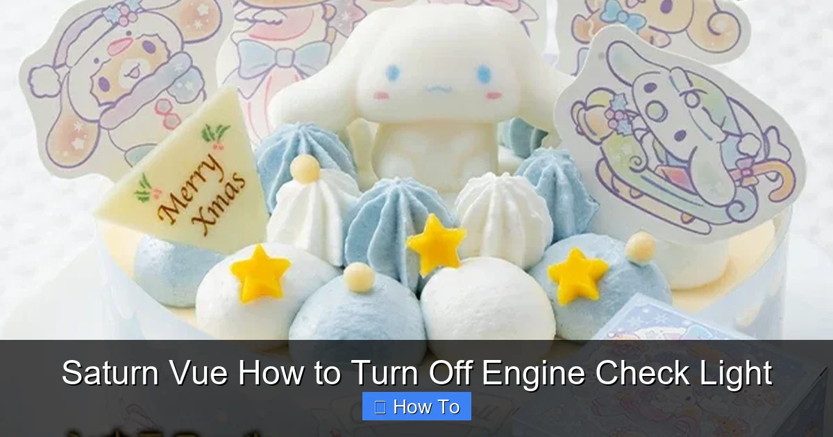 Saturn Vue How to Turn Off Engine Check Light