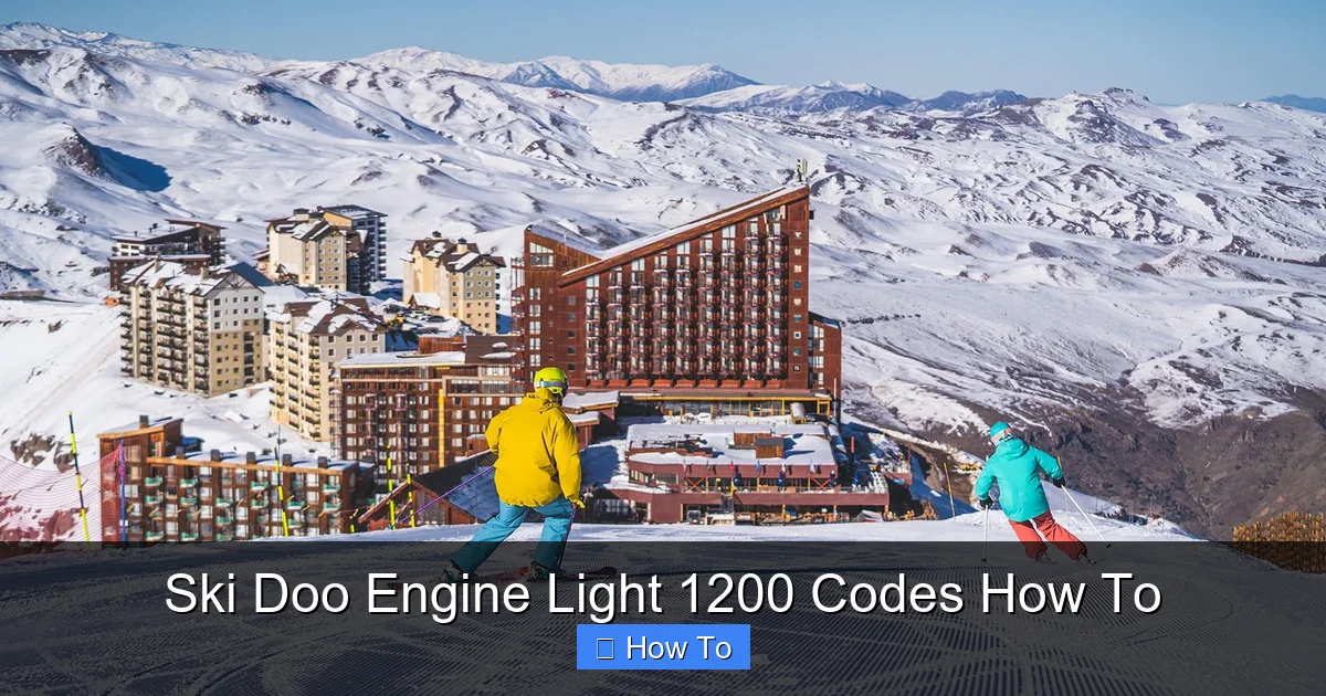 Ski Doo Engine Light 1200 Codes How To