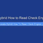 Sonata Hybrid How to Read Check Engine Light