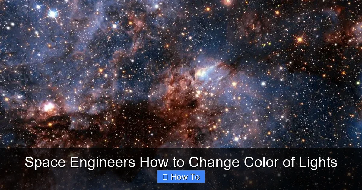 Space Engineers How to Change Color of Lights