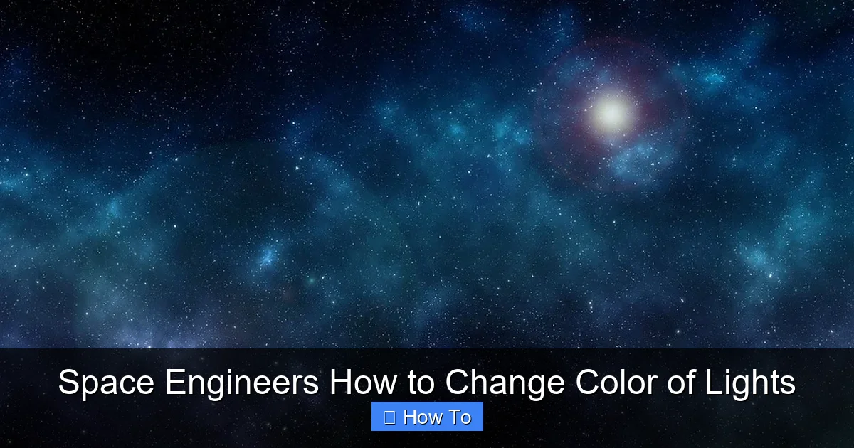 Space Engineers How to Change Color of Lights