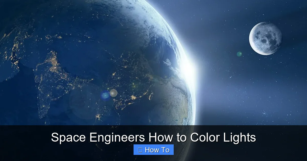 Space Engineers How to Color Lights
