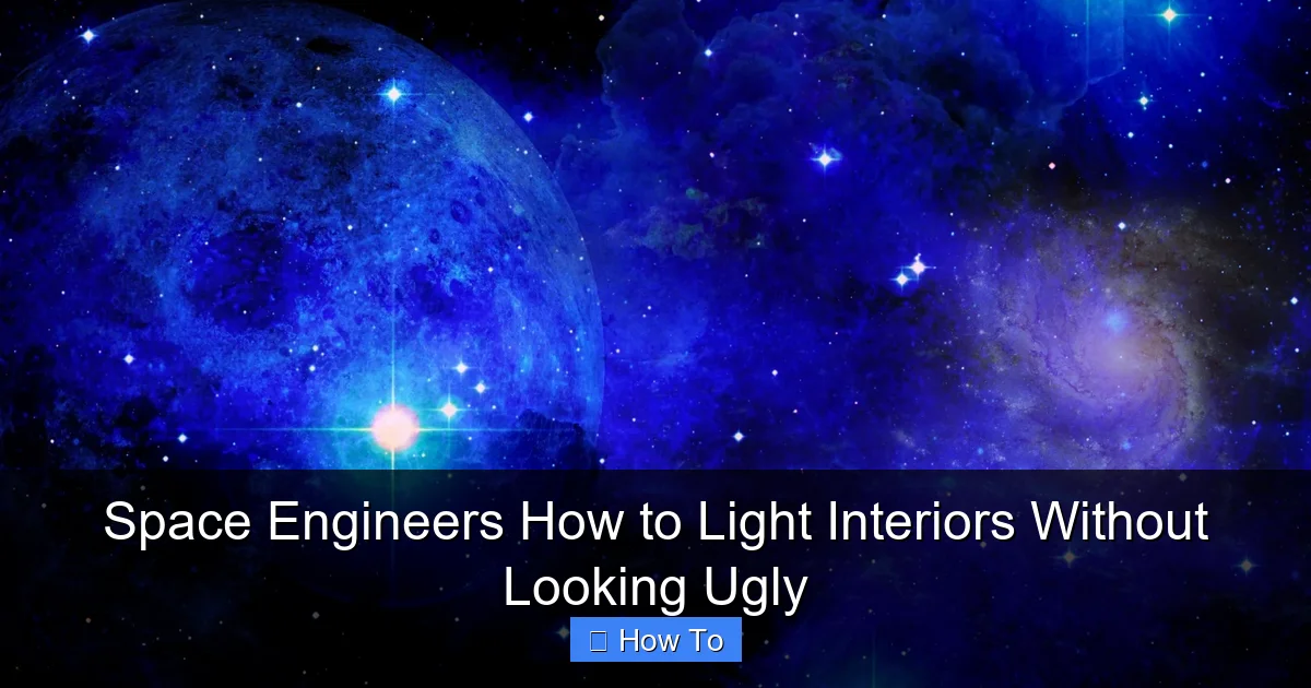 Space Engineers How to Light Interiors Without Looking Ugly