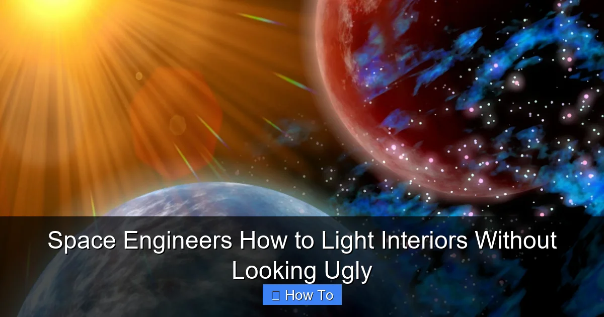 Space Engineers How to Light Interiors Without Looking Ugly