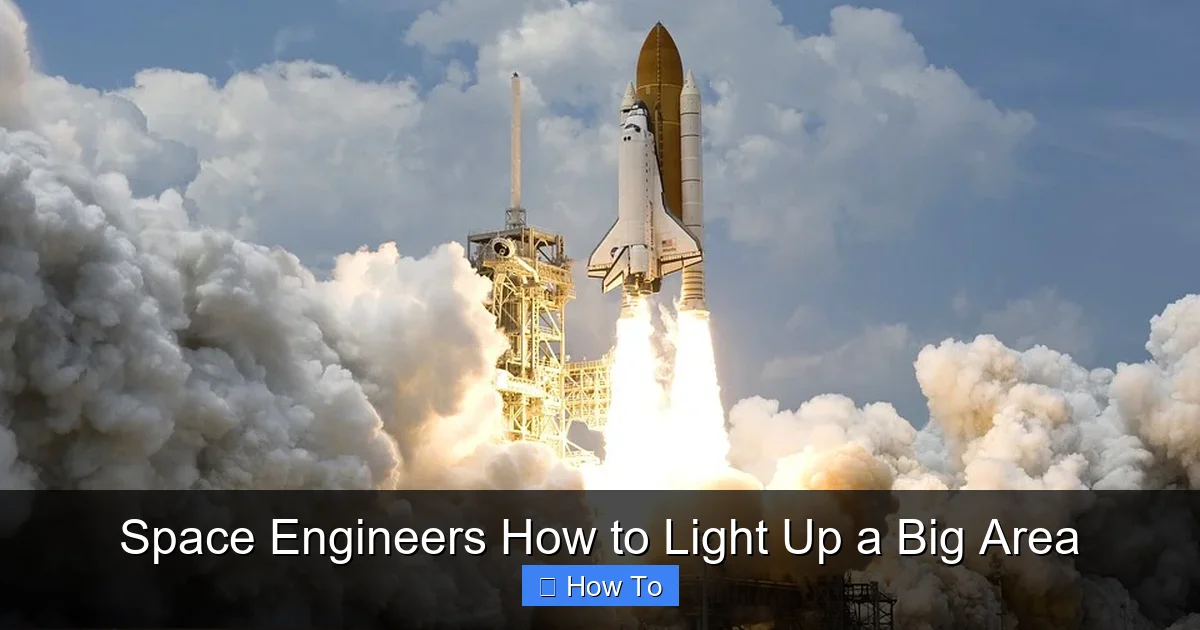 Space Engineers How to Light Up a Big Area