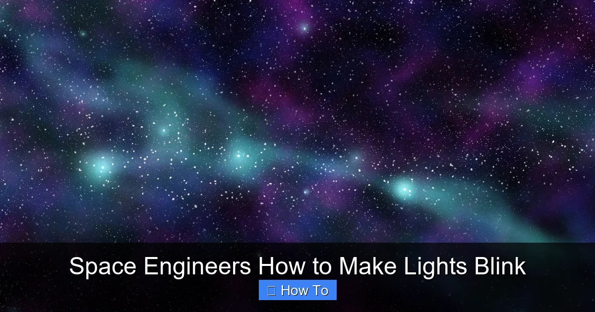 Space Engineers How to Make Lights Blink