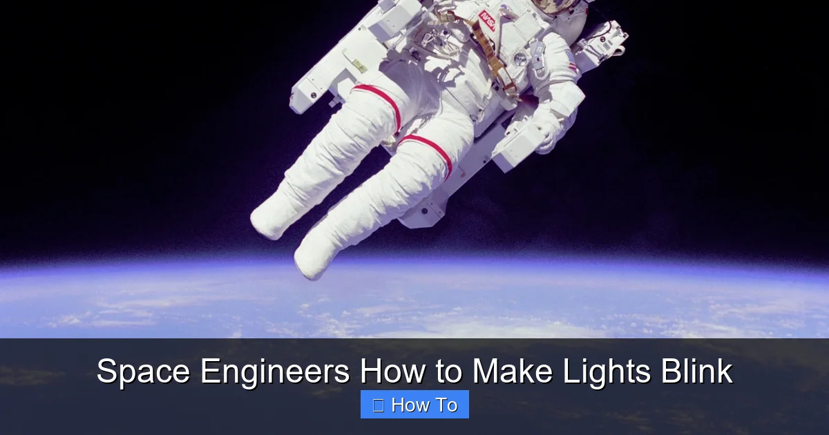 Space Engineers How to Make Lights Blink