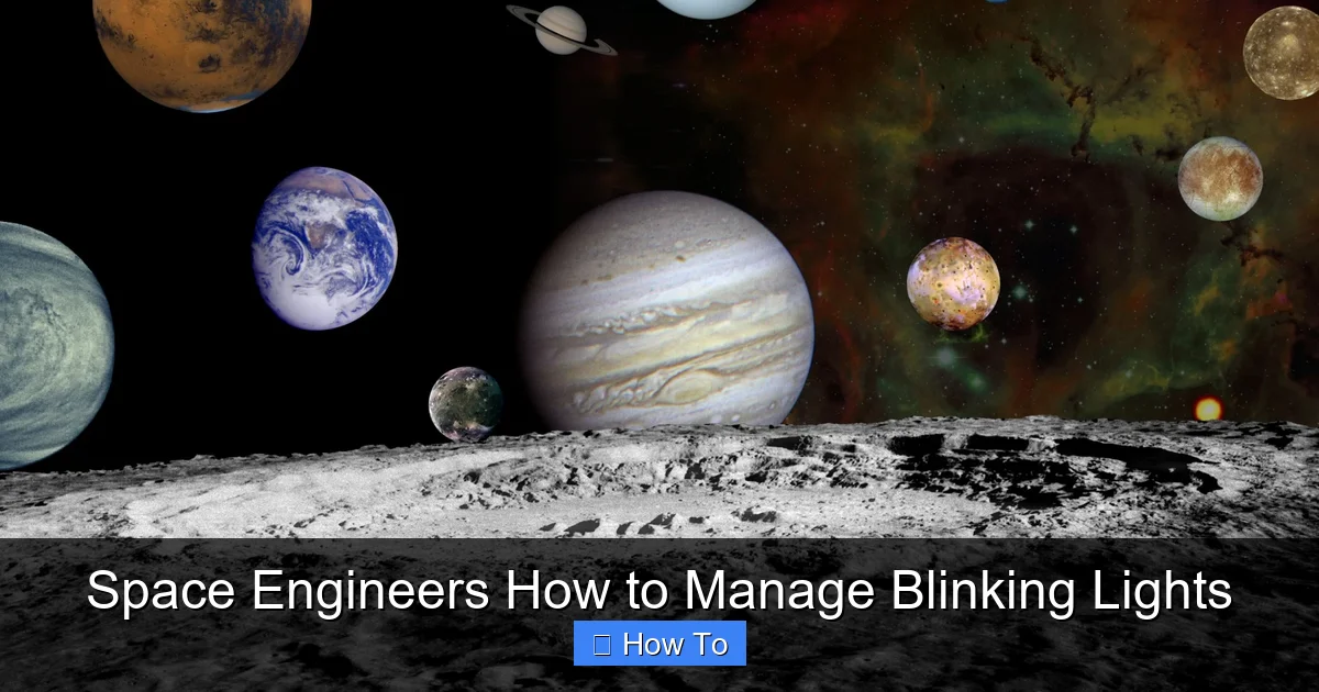 Space Engineers How to Manage Blinking Lights
