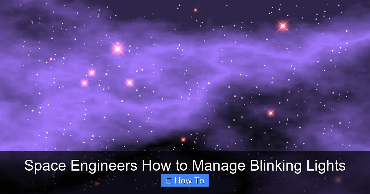 Space Engineers How to Manage Blinking Lights