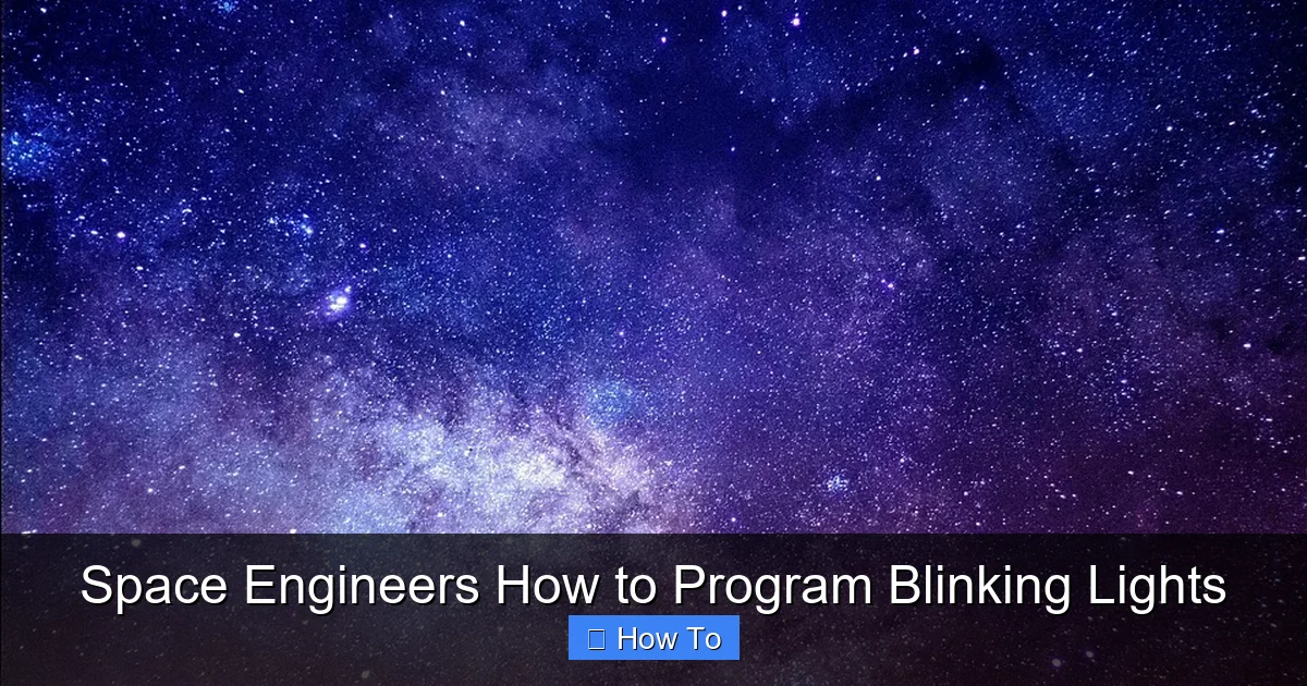 Space Engineers How to Program Blinking Lights