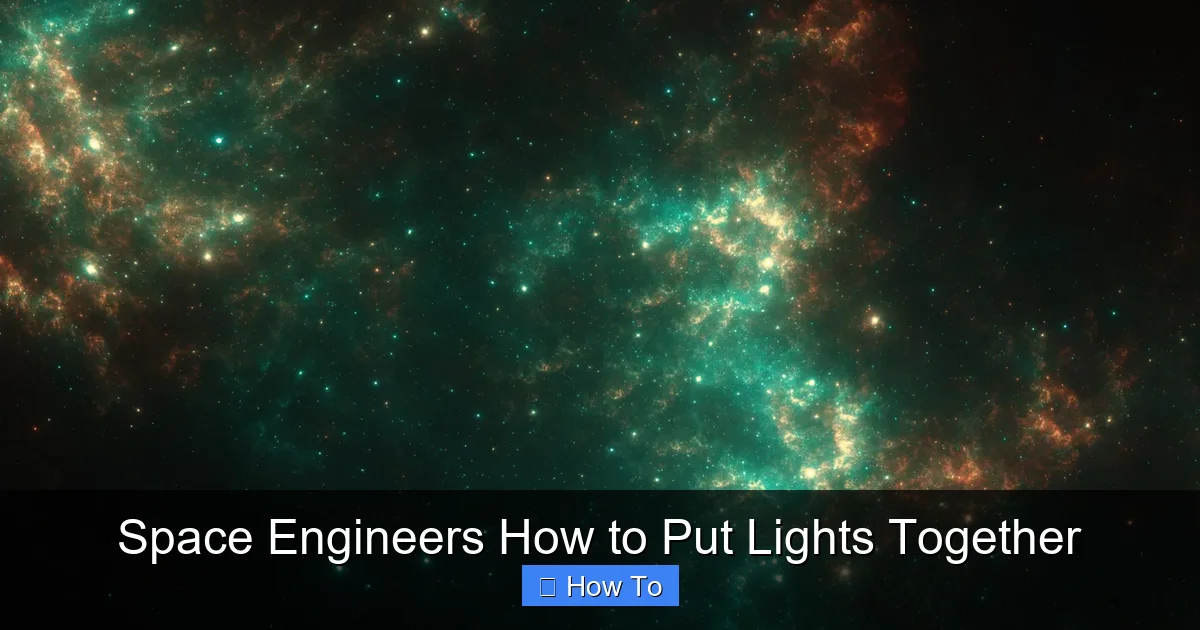 Space Engineers How to Put Lights Together