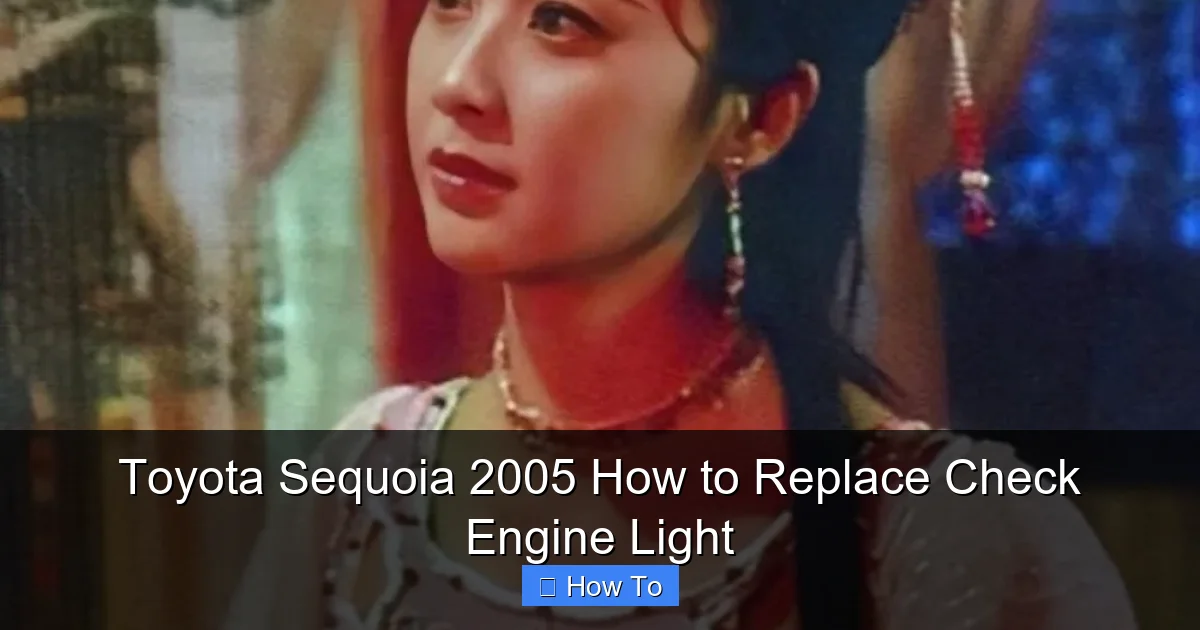 Toyota Sequoia 2005 How to Replace Check Engine Light