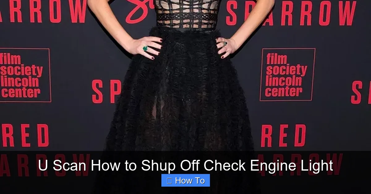 U Scan How to Shup Off Check Engine Light
