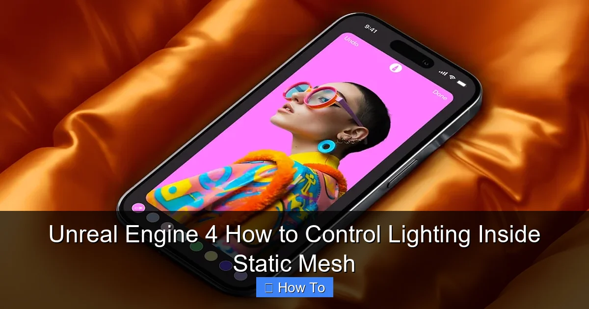 Unreal Engine 4 How to Control Lighting Inside Static Mesh