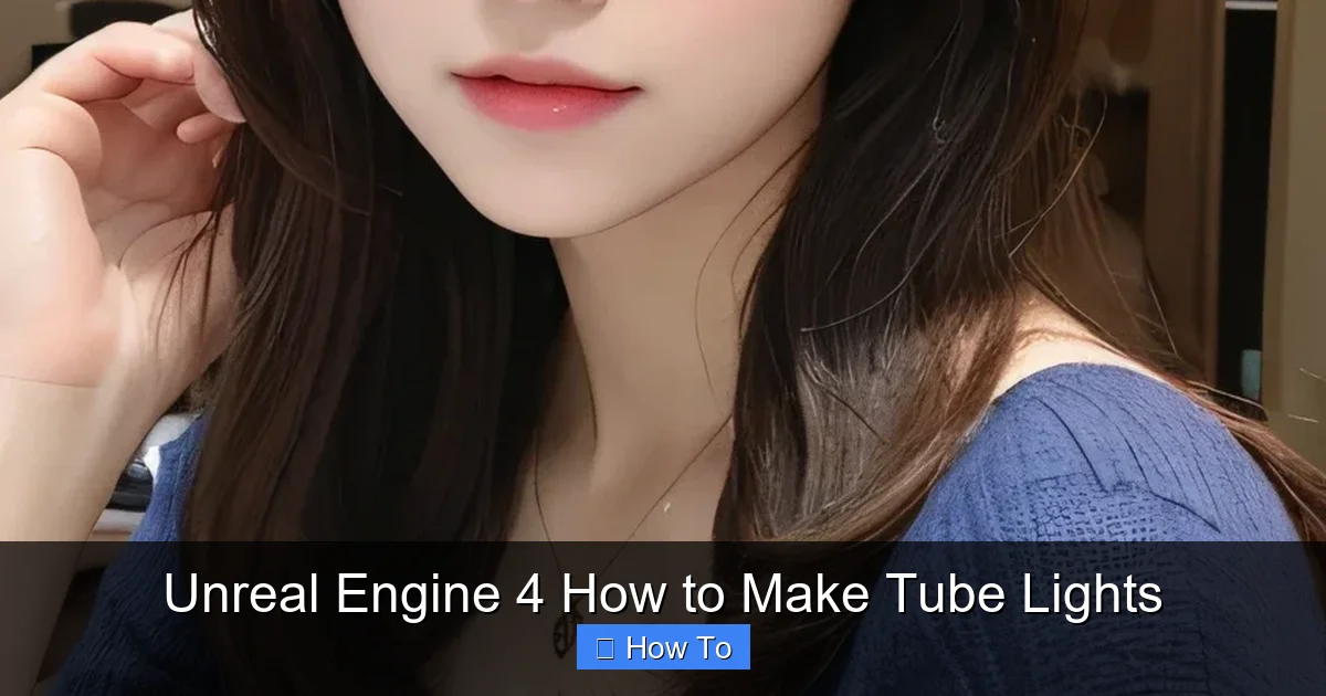 Unreal Engine 4 How to Make Tube Lights