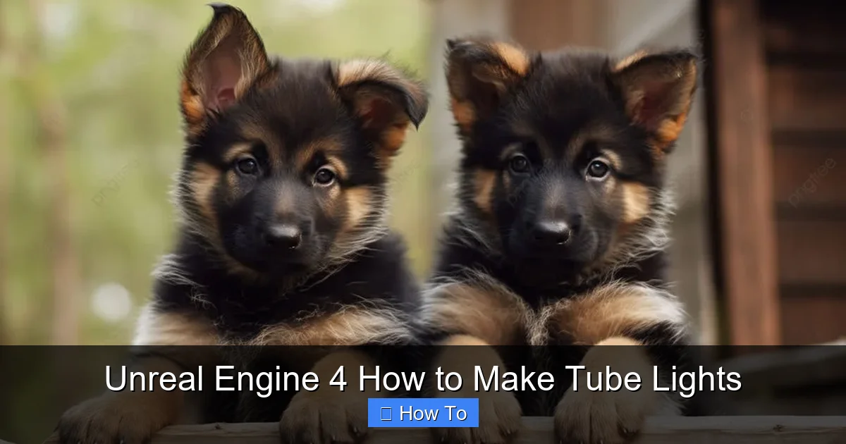 Unreal Engine 4 How to Make Tube Lights