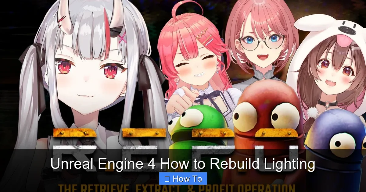 Unreal Engine 4 How to Rebuild Lighting