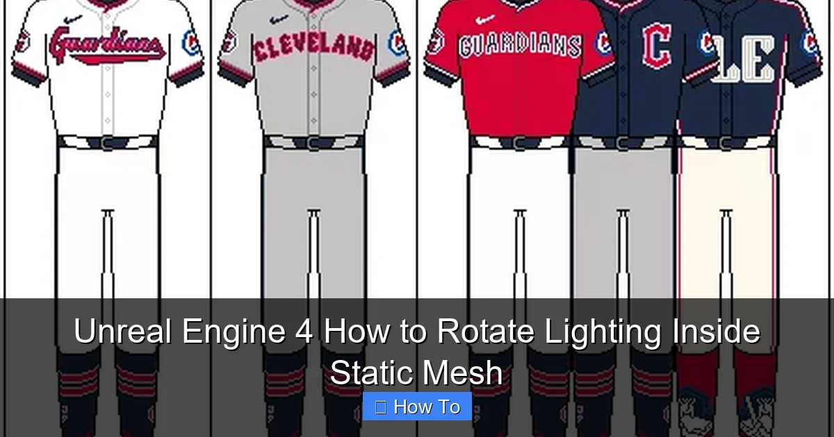 Unreal Engine 4 How to Rotate Lighting Inside Static Mesh
