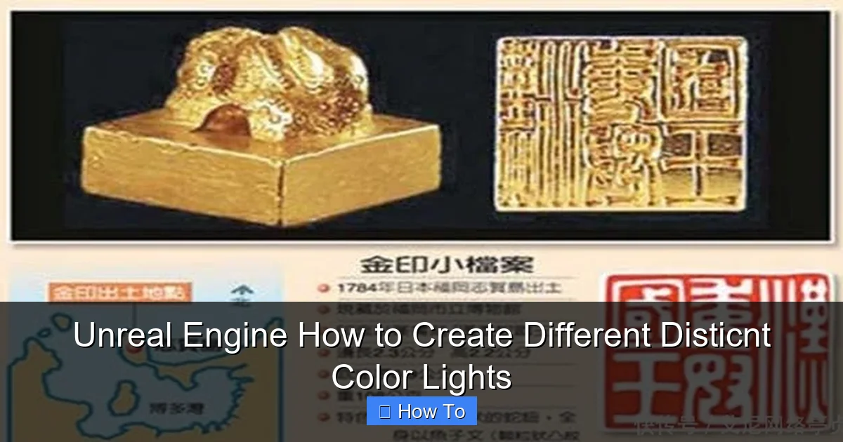 Unreal Engine How to Create Different Disticnt Color Lights