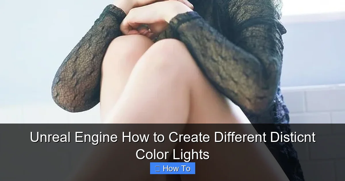 Unreal Engine How to Create Different Disticnt Color Lights
