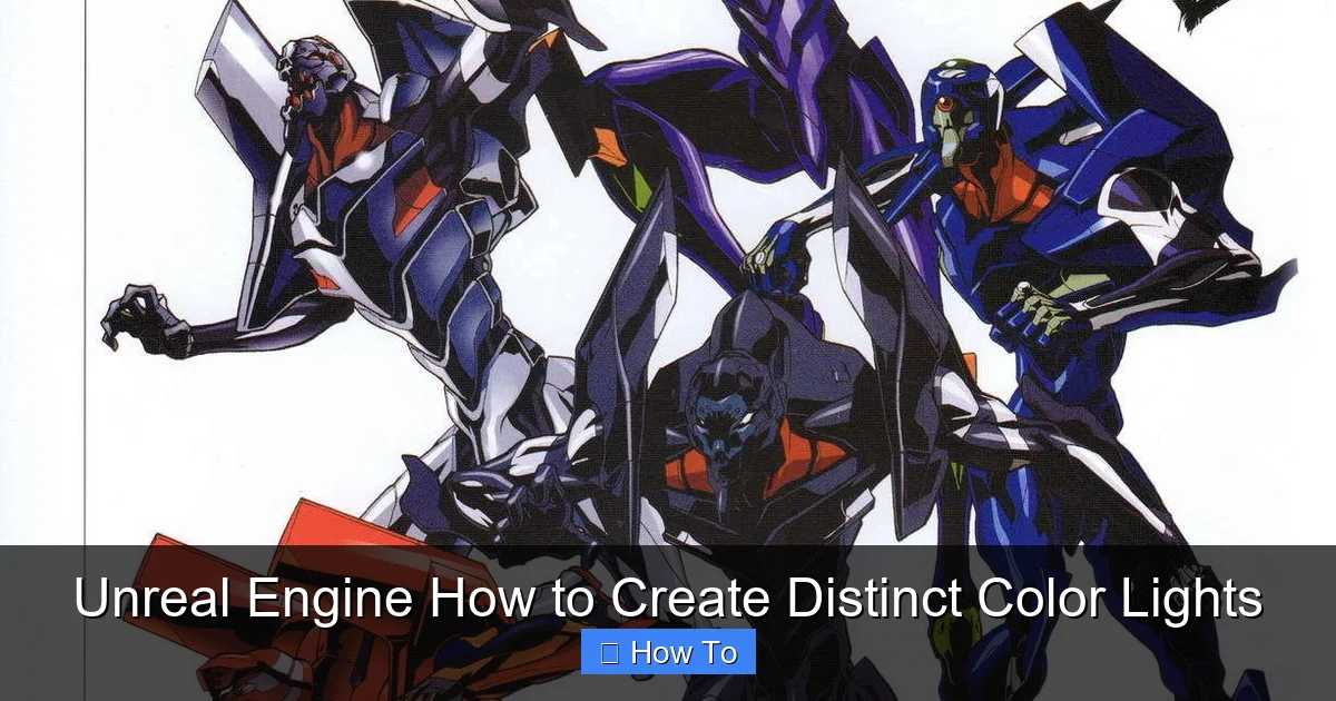Unreal Engine How to Create Distinct Color Lights
