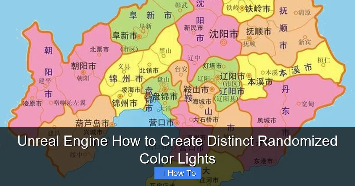 Unreal Engine How to Create Distinct Randomized Color Lights