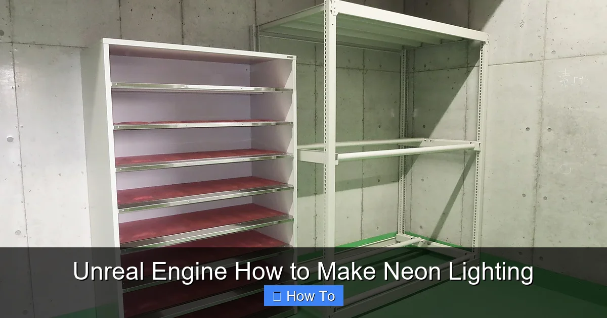 Unreal Engine How to Make Neon Lighting