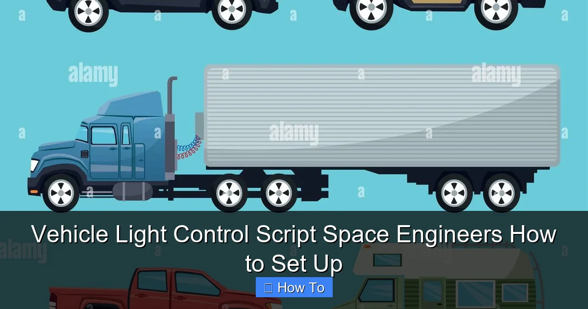 Vehicle Light Control Script Space Engineers How to Set Up